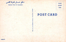 Load image into Gallery viewer, Israel Postcard - General View of Jerusalem - Mo’s Postcards 
