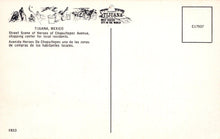 Load image into Gallery viewer, Mexico Postcard - Tijuana - Street Scene of Heroes of Chapultepec Avenue - Mo’s Postcards 
