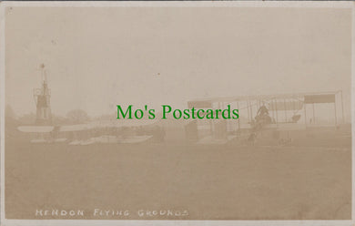 Aviation Postcard - Hendon Flying Grounds