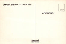 Load image into Gallery viewer, Aviation Postcard - TWA&#39;s 747 Trans World Aeroplane - Mo’s Postcards 
