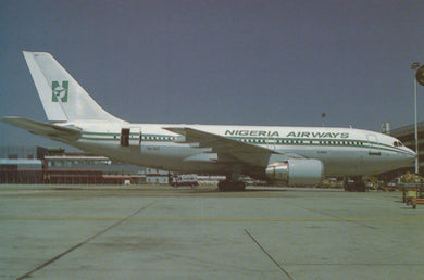 5N-AUF A310 Nigerian Aviation Postcard