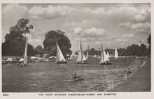 Load image into Gallery viewer, Surrey Postcard - The River Between Kingston-On-Thames and Surbiton - Mo’s Postcards 
