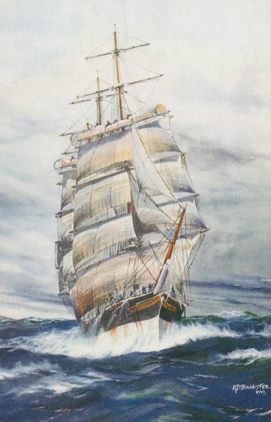 Shipping Postcard - Sailing Ship "Lammer Moor" - Mo’s Postcards 