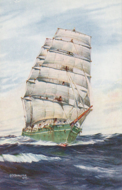 Shipping Postcard - Sailing Ship "Gustav" - Mo’s Postcards 