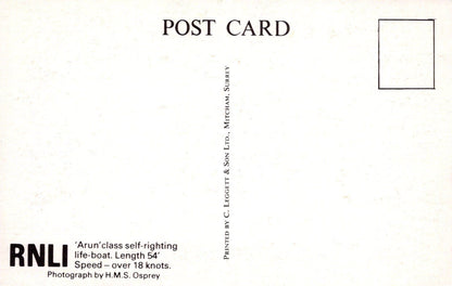Shipping Postcard - RNLI 'Arun' Class Self-Righting Life-Boat - Mo’s Postcards 