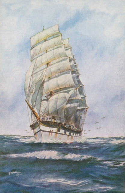 Shipping Postcard - Sailing Ship "Ross-Shire" - Mo’s Postcards 