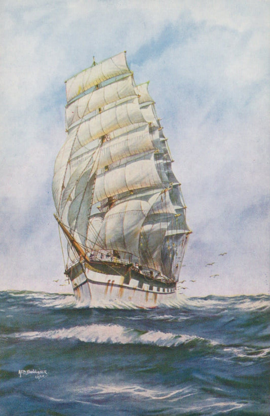 Shipping Postcard - Sailing Ship "Ross-Shire" - Mo’s Postcards 