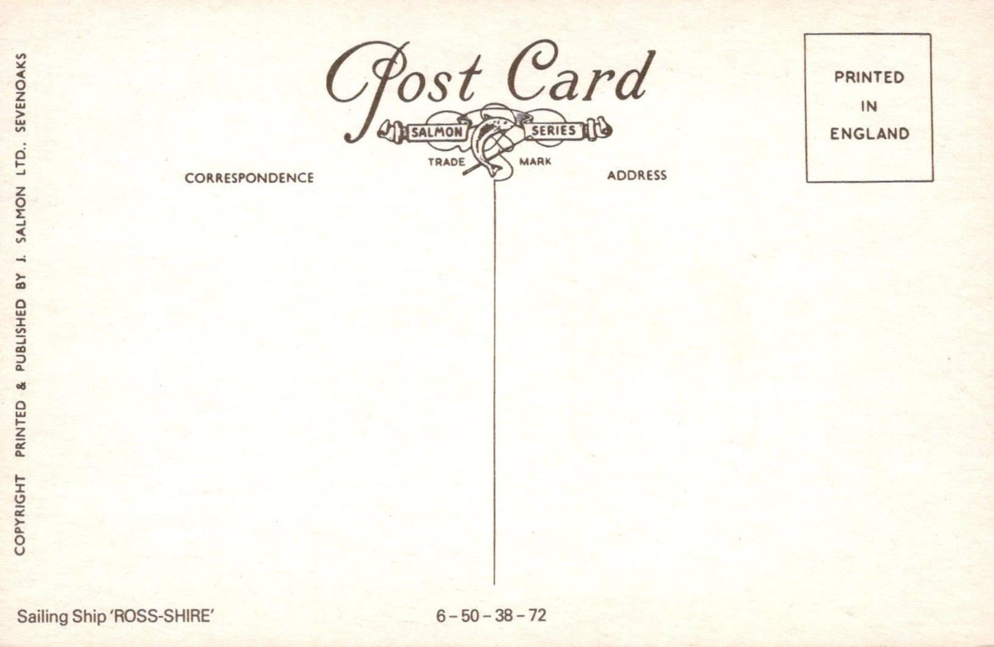 Shipping Postcard - Sailing Ship "Ross-Shire" - Mo’s Postcards 
