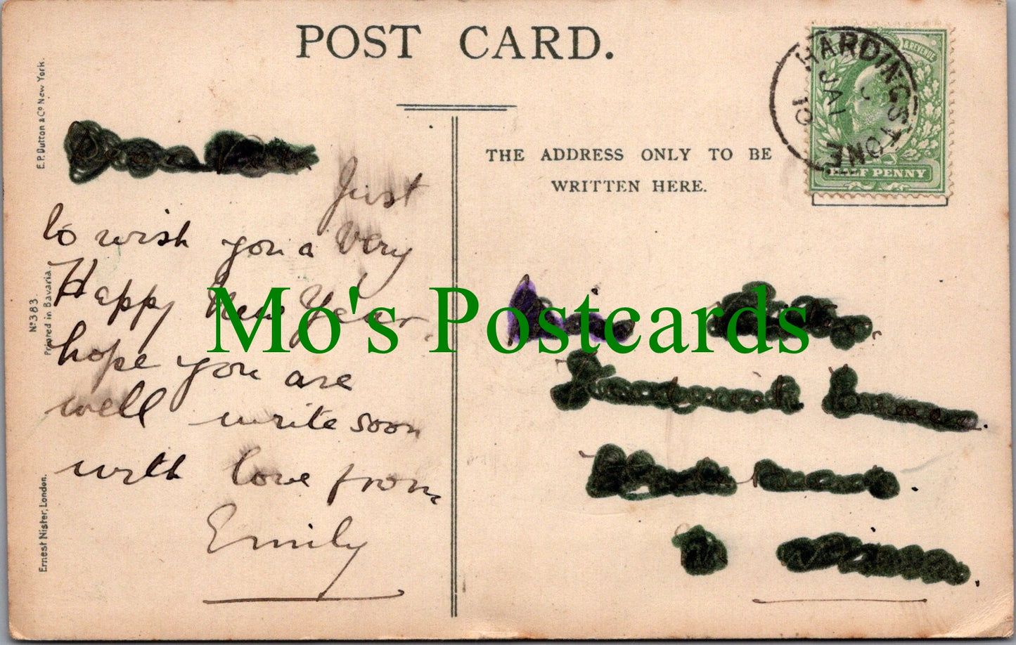 Greetings Postcard - A Merry Christmas To You