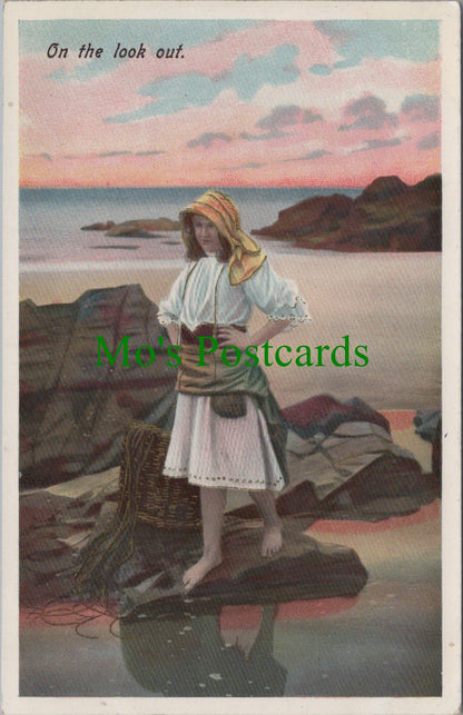 Coastal Scene - Girl On The Lookout
