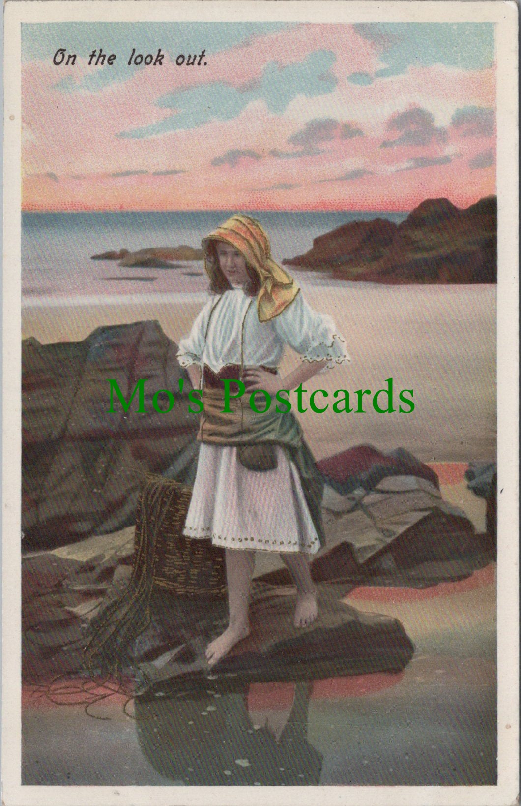 Coastal Scene - Girl On The Lookout