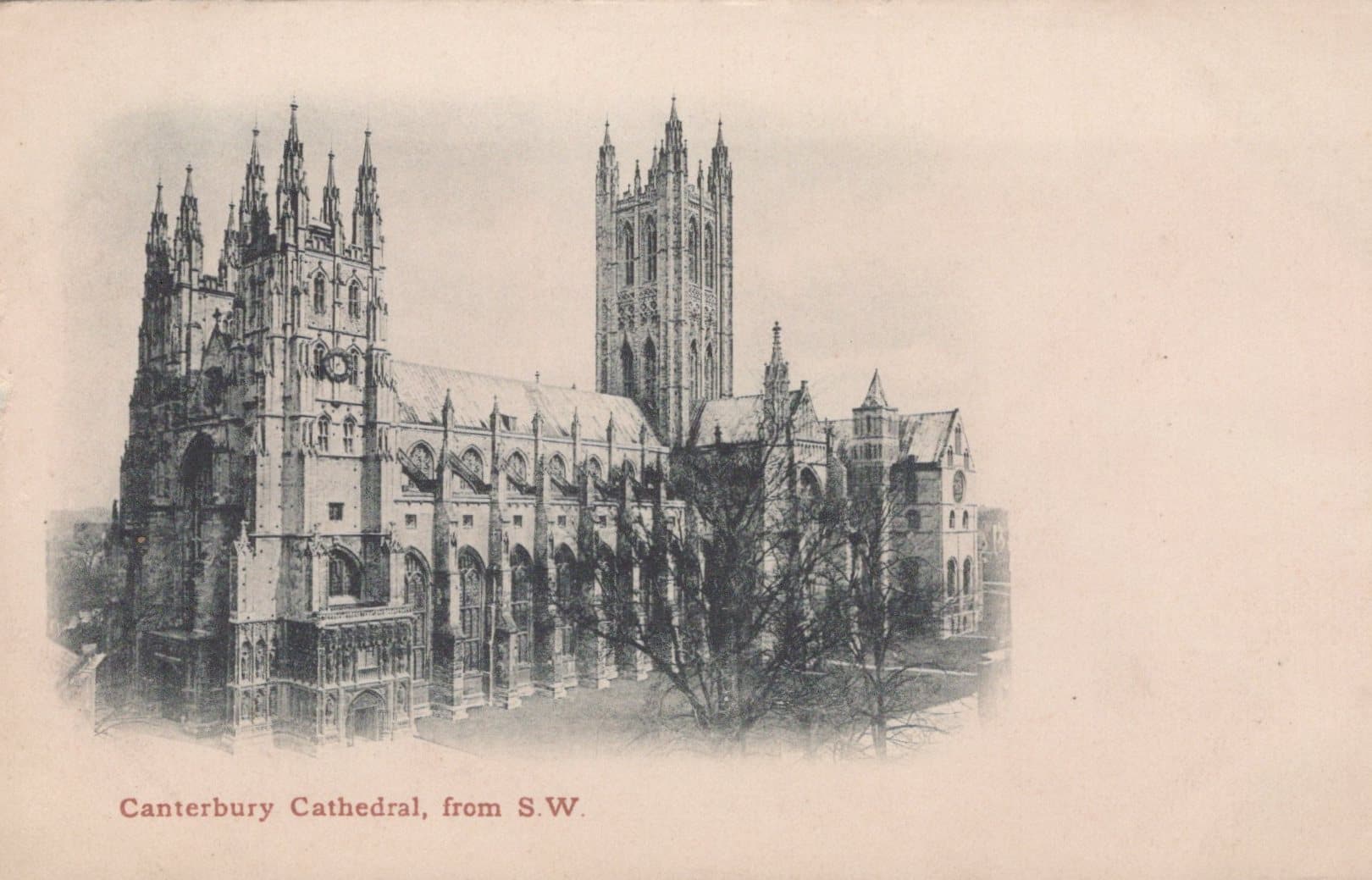 Kent Postcard - Canterbury Cathedral, From South West - Mo’s Postcards 