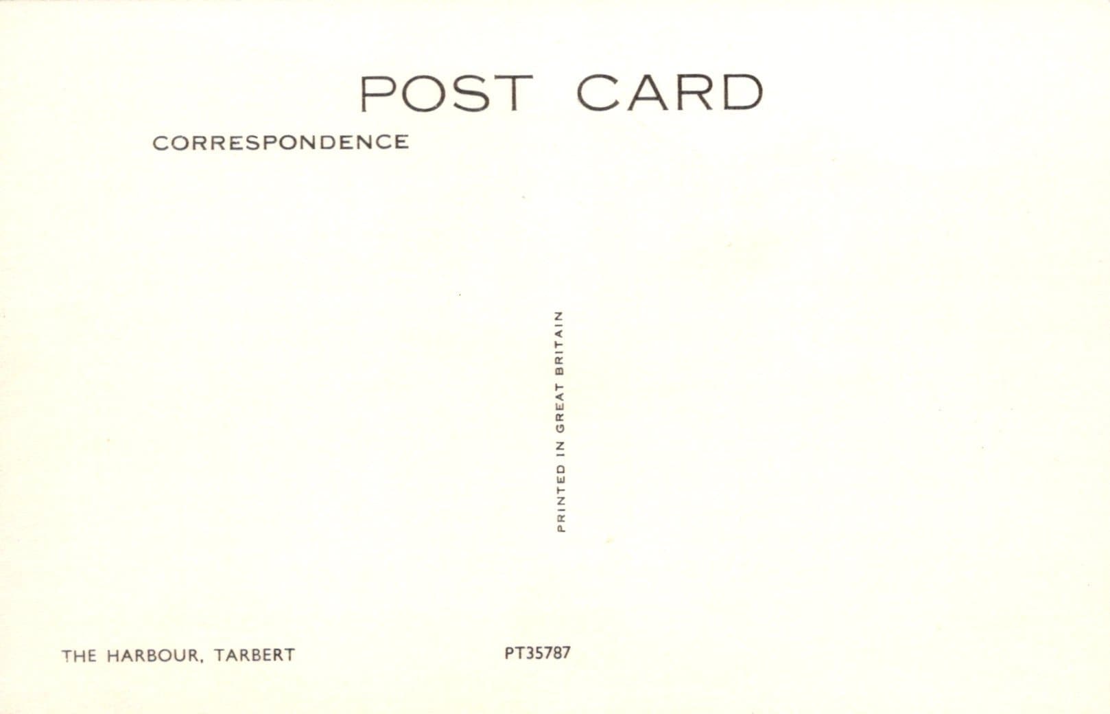 Scotland Postcard - The Harbour, Tarbert - Mo’s Postcards 