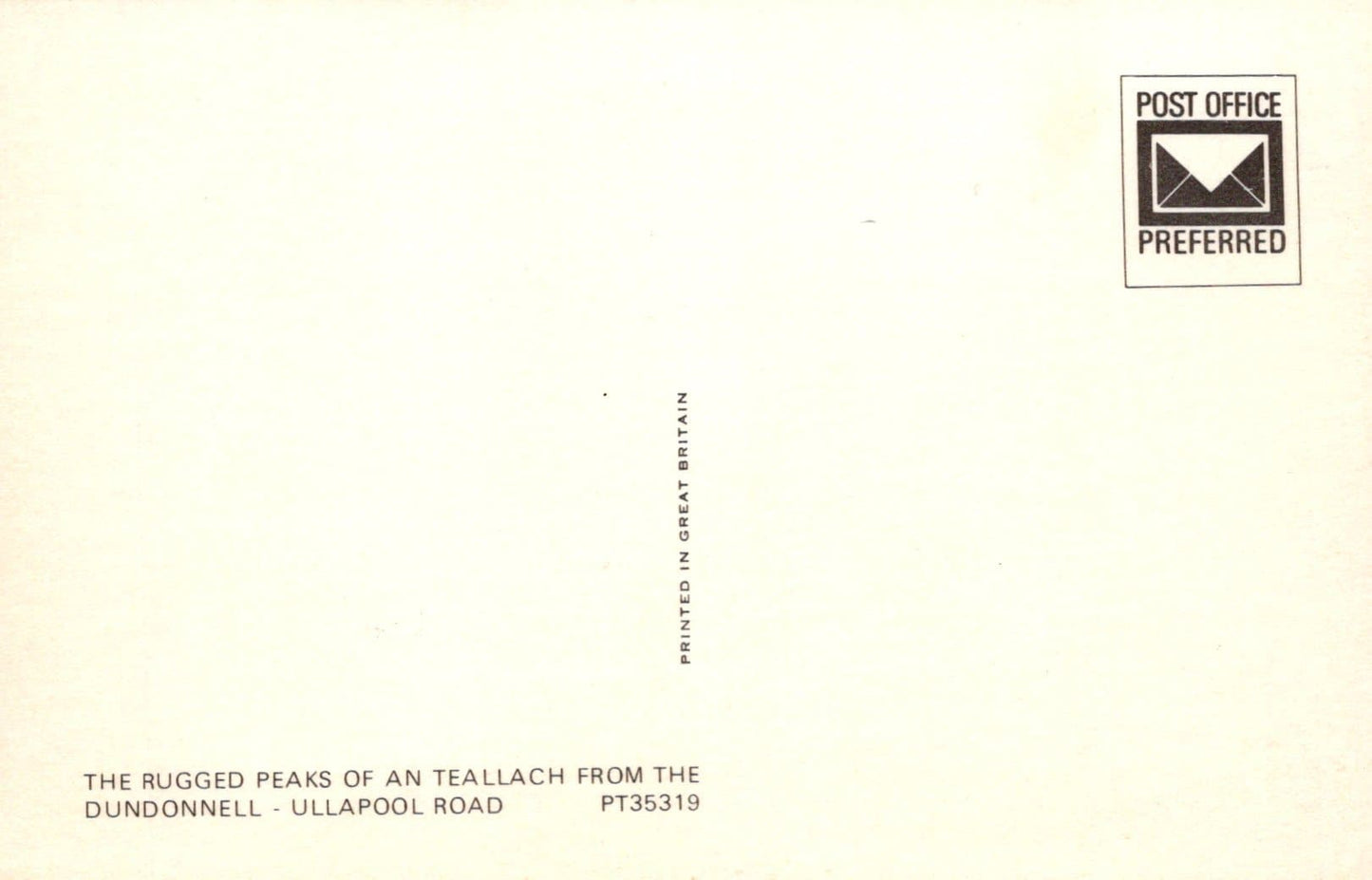 Scotland Postcard - The Rugged Peaks of an Teallach From The Dundonnell, Ullapool Road - Mo’s Postcards 