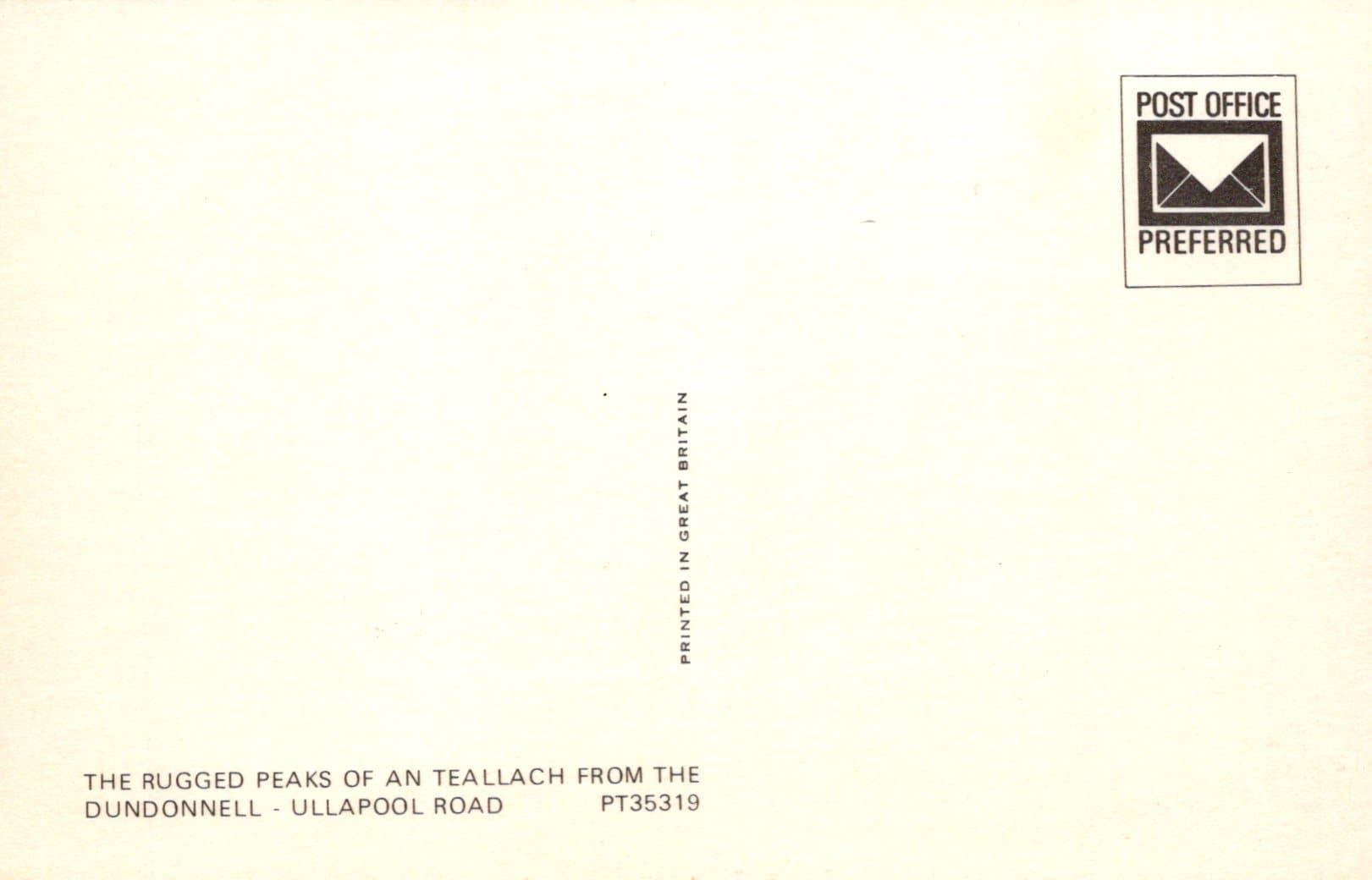 Scotland Postcard - The Rugged Peaks of an Teallach From The Dundonnell, Ullapool Road - Mo’s Postcards 