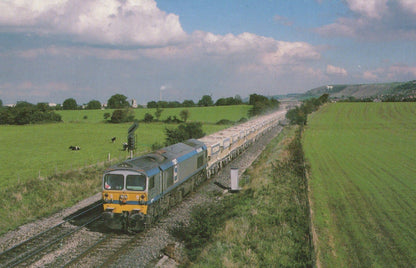 Railways Postcard - No 59003 Yeoman Highlander Approaches Fairwood Junction in 1987 - Mo’s Postcards 