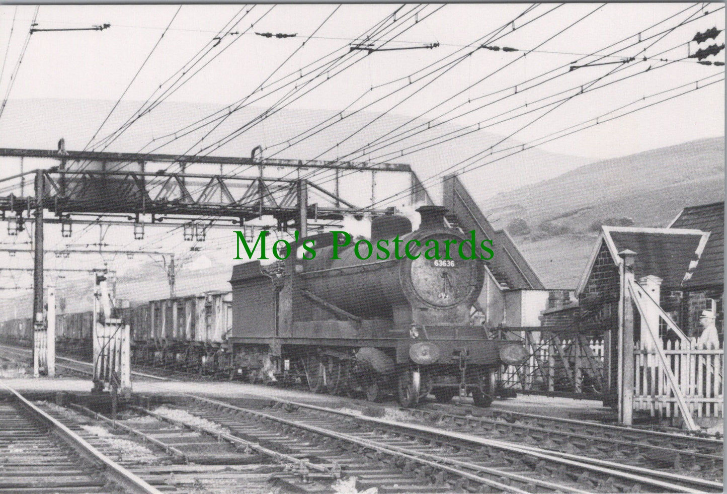 Engine No.63636 Passing Torside Level Crossing