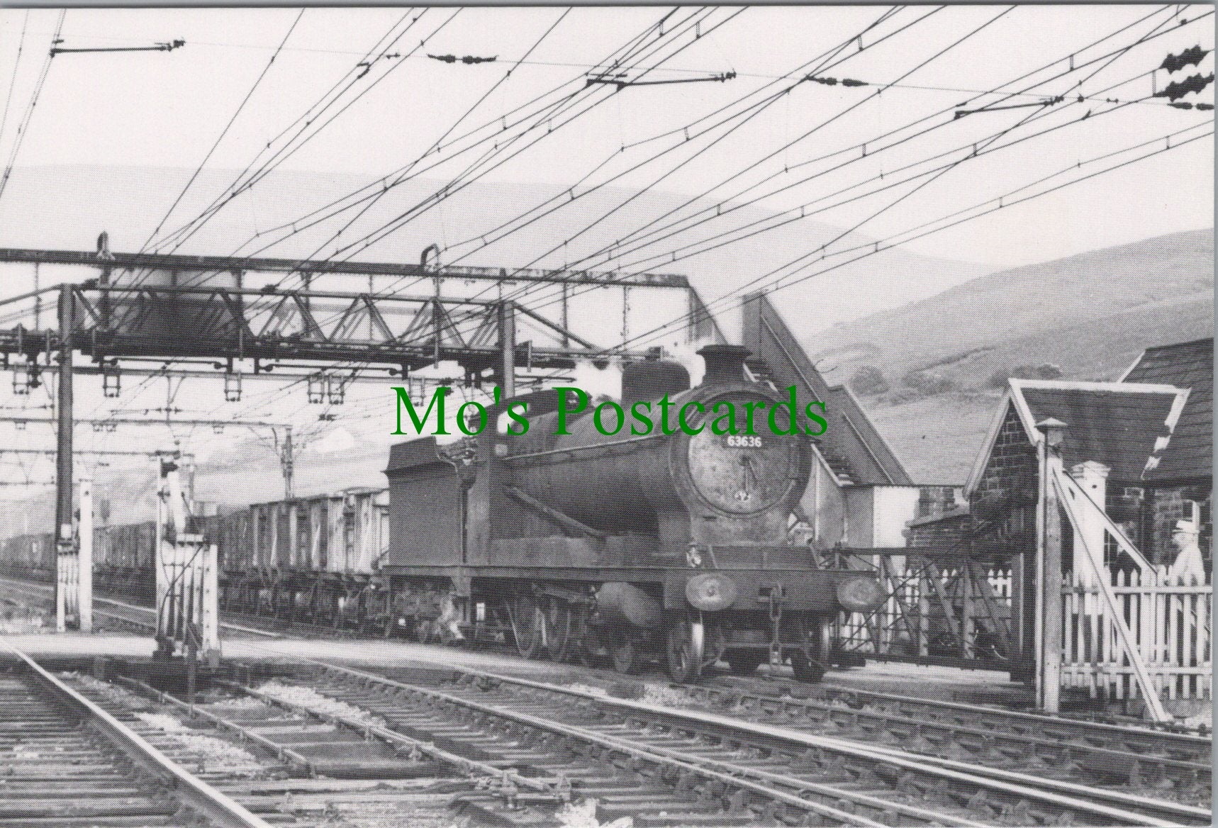 Engine No.63636 Passing Torside Level Crossing