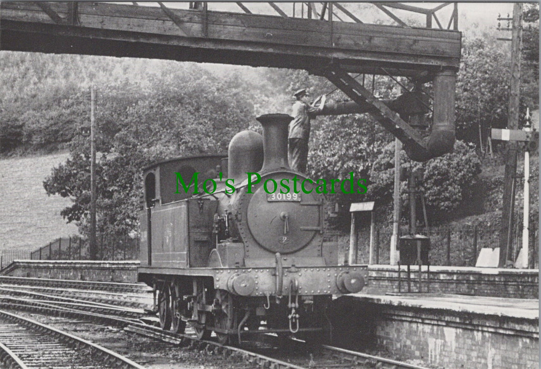 Engine No 30199 Taking Water at Bodmin Road in 1961
