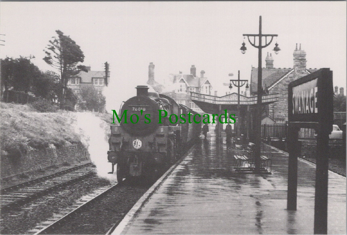 Engine No 76010 With a Train For Wareham at Swanage