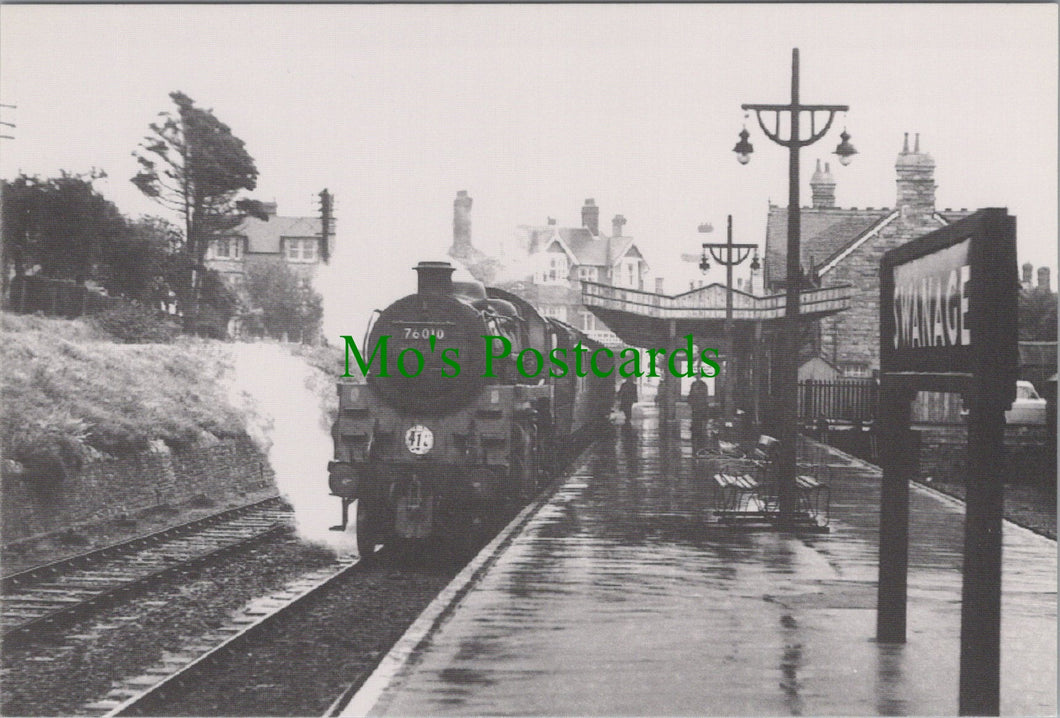 Engine No 76010 With a Train For Wareham at Swanage