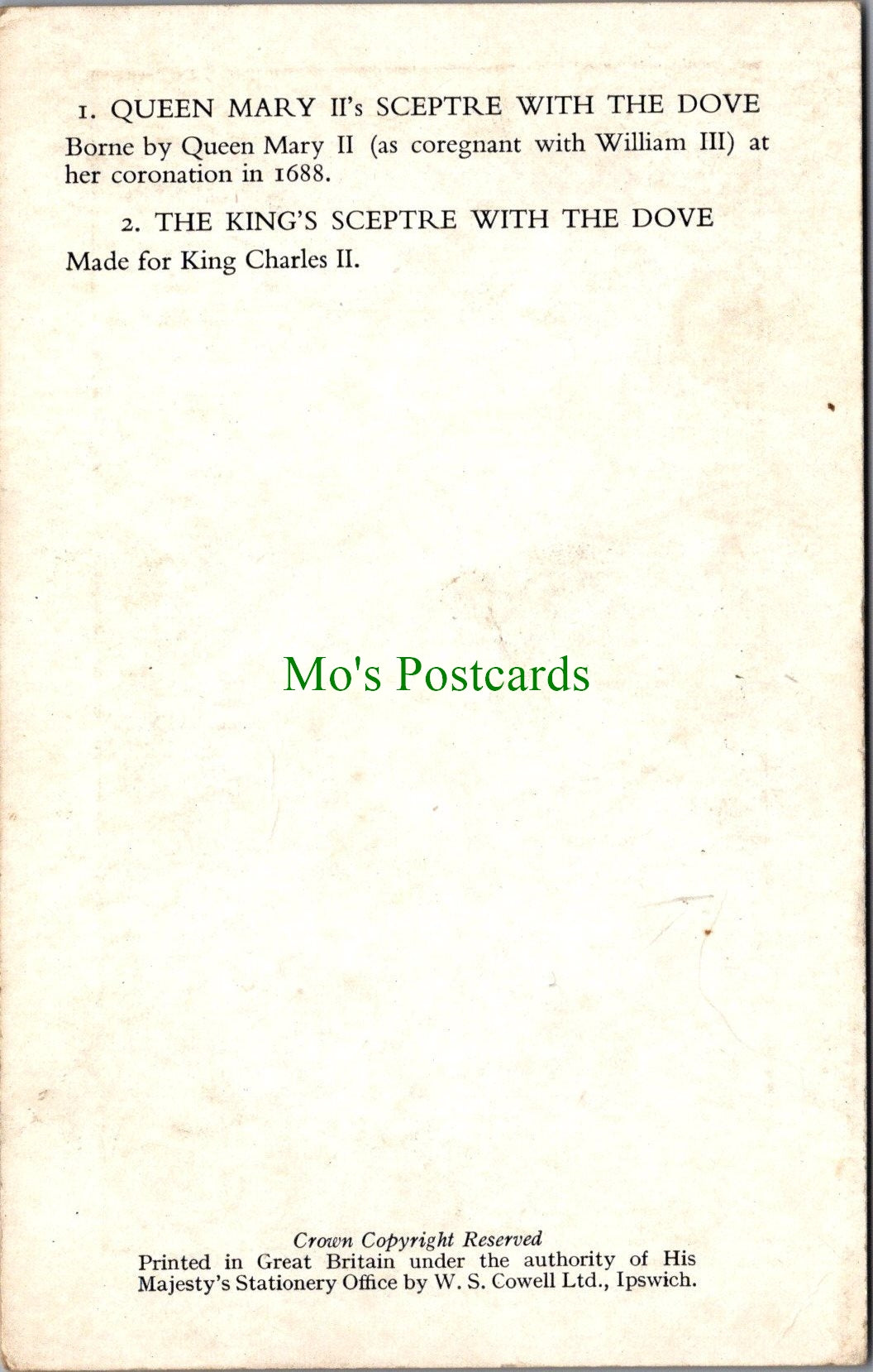 Royalty Postcard - Royal Sceptres