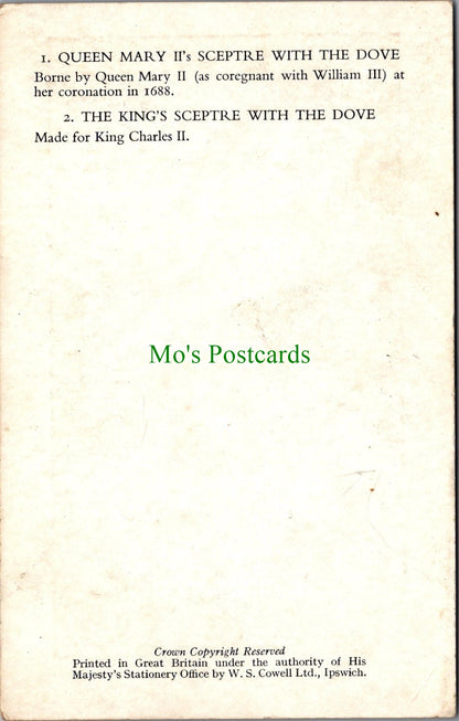 Royalty Postcard - Royal Sceptres