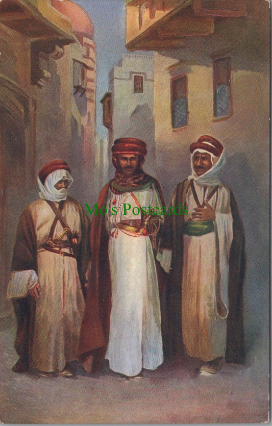 Middle East Postcard - Group of Bedouins
