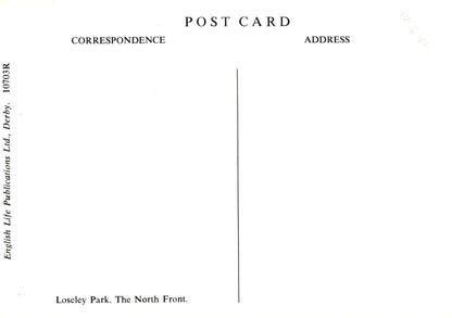 Surrey Postcard - The North Front, Loseley Park, Guildford - Mo’s Postcards 