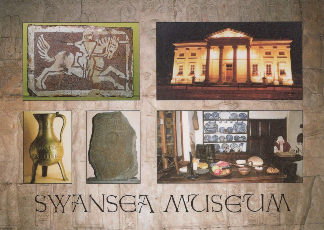 Wales Postcard - Swansea Museum Artefacts - Mo’s Postcards 