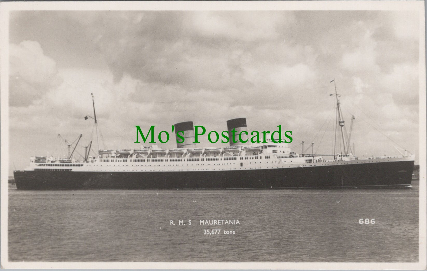 Shipping Postcard - R.M.S.Mauretania
