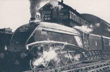 Load image into Gallery viewer, Nostalgia Postcard - Railways - &#39;The Talisman&#39; Pulling Out of Kings Cross Station, 1956 - Mo’s Postcards 
