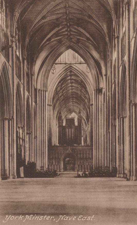 Yorkshire Postcard - York Minster - Nave East - Mo’s Postcards 