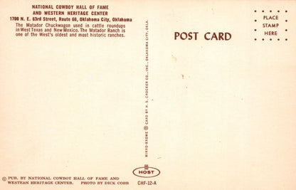 America Postcard - National Cowboy Hall of Fame, Route 66, Oklahoma City, Oklahoma - Mo’s Postcards 