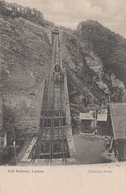 Devon Postcard - Cliff Railway, Lynton - Mo’s Postcards 