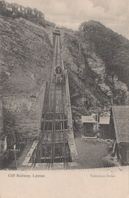 Devon Postcard - Cliff Railway, Lynton - Mo’s Postcards 