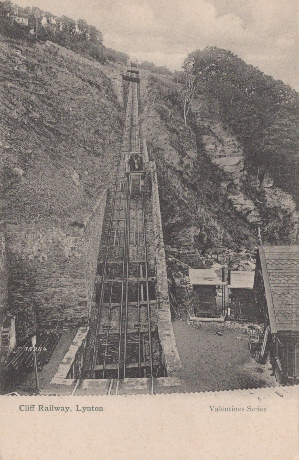 Devon Postcard - Cliff Railway, Lynton - Mo’s Postcards 