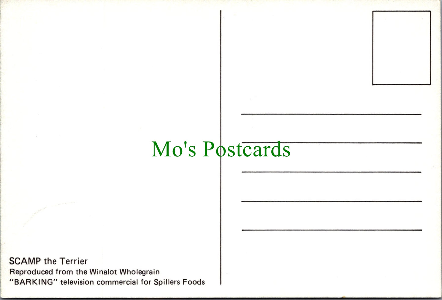 Dog Postcard - Scamp The Terrier