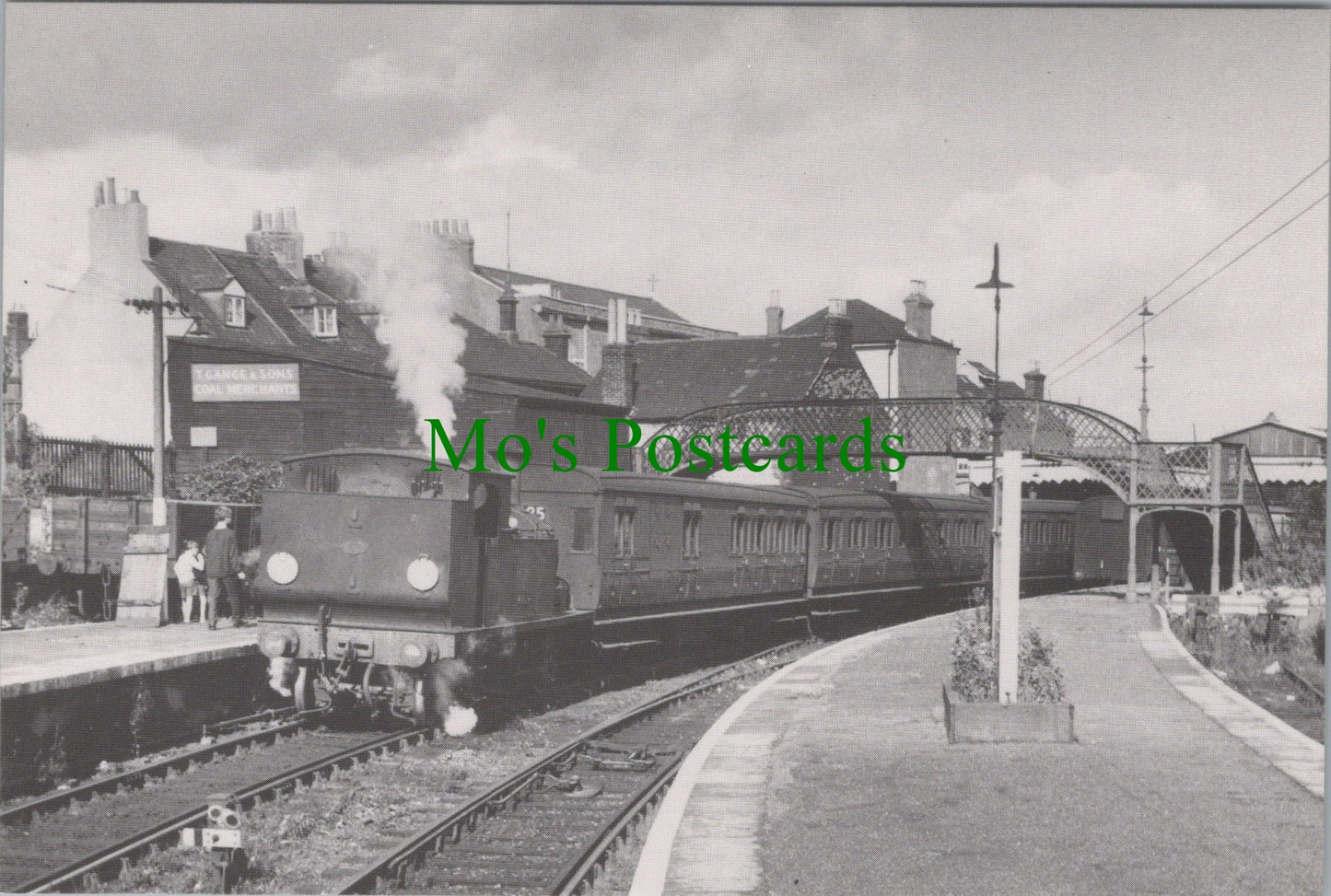 Railways Postcard - Engine no 28 'Ashley at Cowes