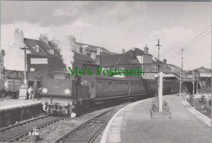 Railways Postcard - Engine no 28 'Ashley at Cowes