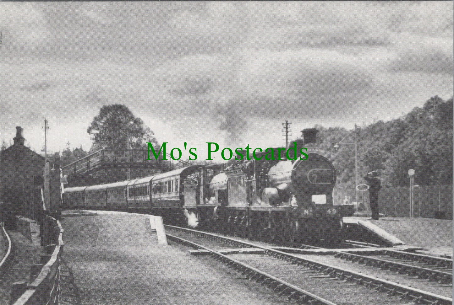 Railways Postcard - Train at Aberlour