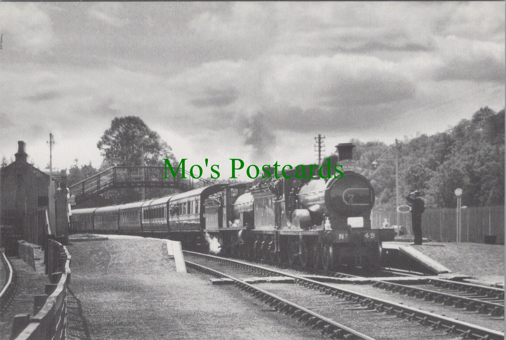 Railways Postcard - Train at Aberlour