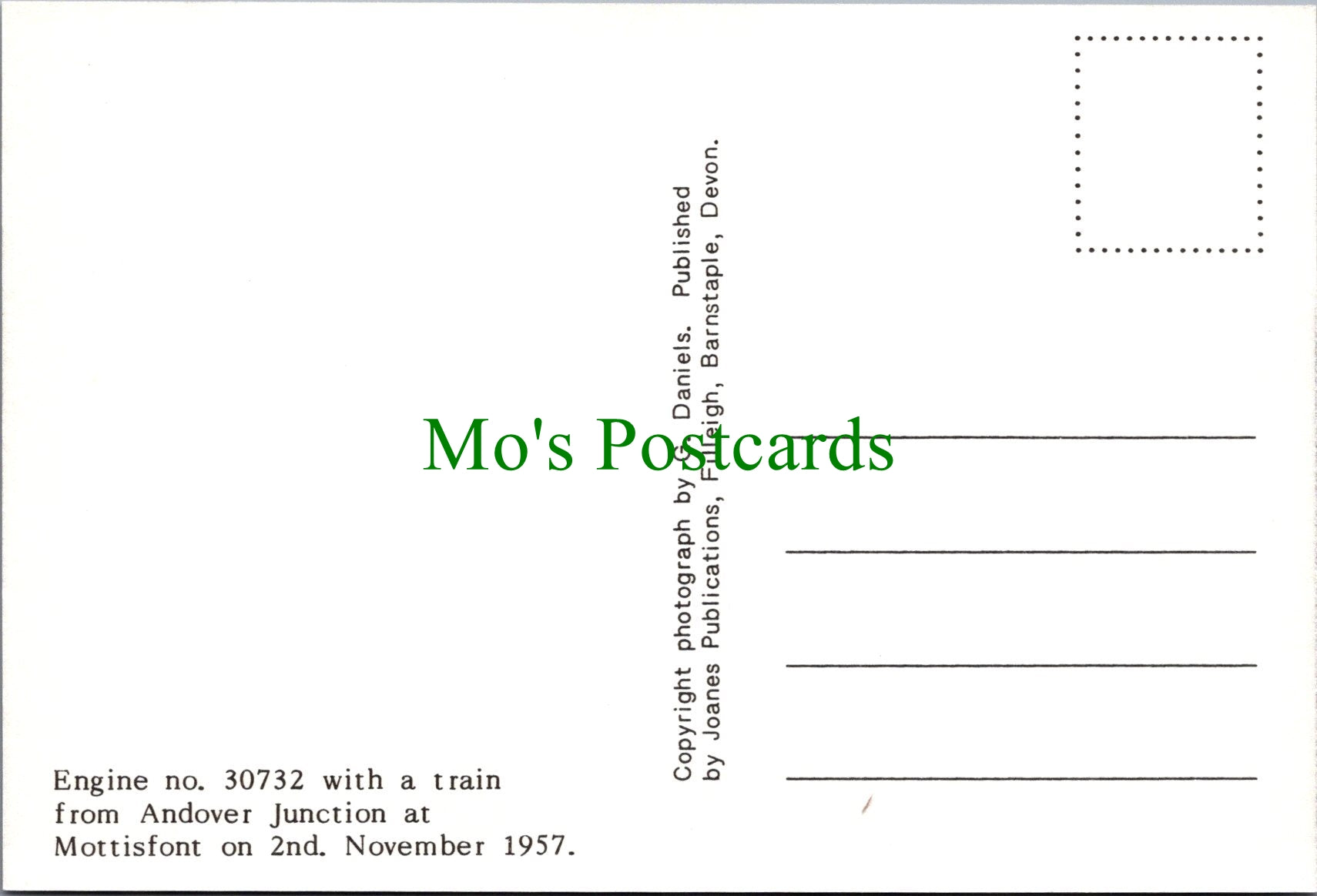 Railways Postcard - Train at Mottisfont