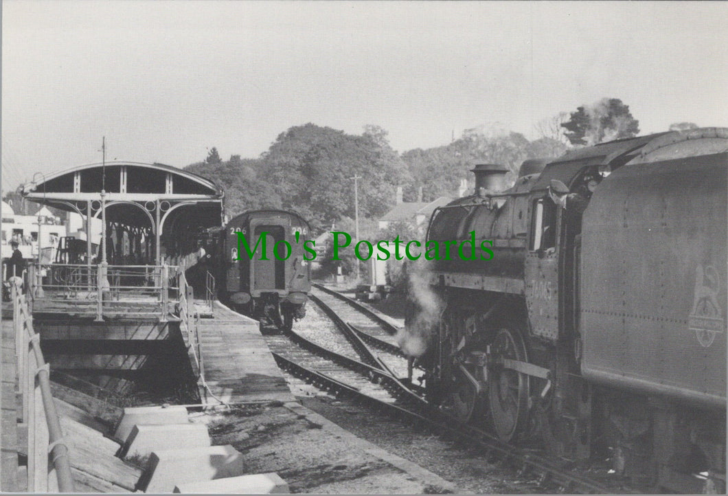 Railways Postcard - Train at Lymington Pier