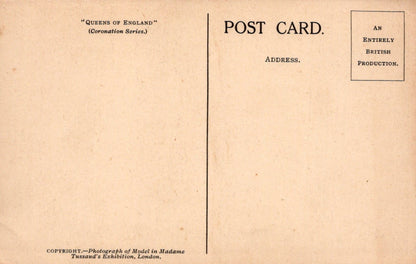 Royalty Postcard - Matilda of Flanders - "Queens of England", Madame Tussaud's Exhibition - Mo’s Postcards 