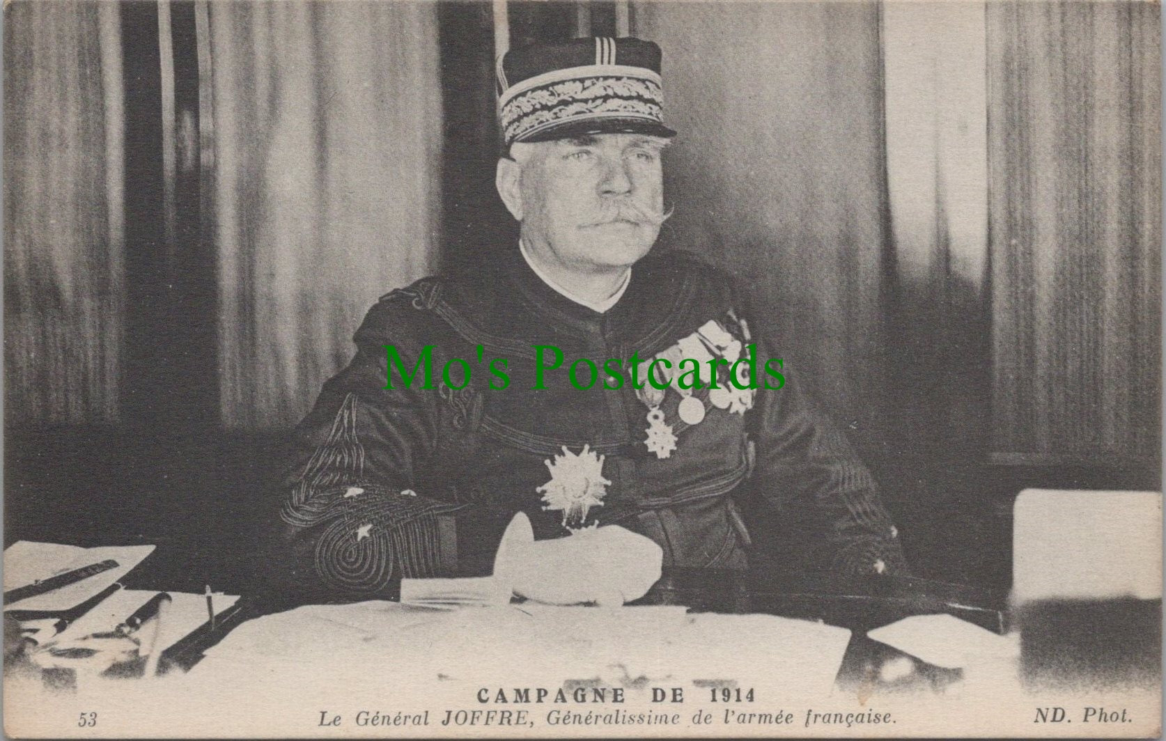 Military Postcard - Le General Joffre, Campagne De 1914
