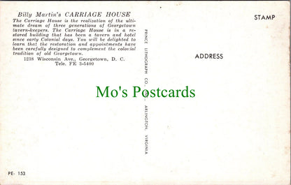 Billy Martin's Carriage House, Georgetown