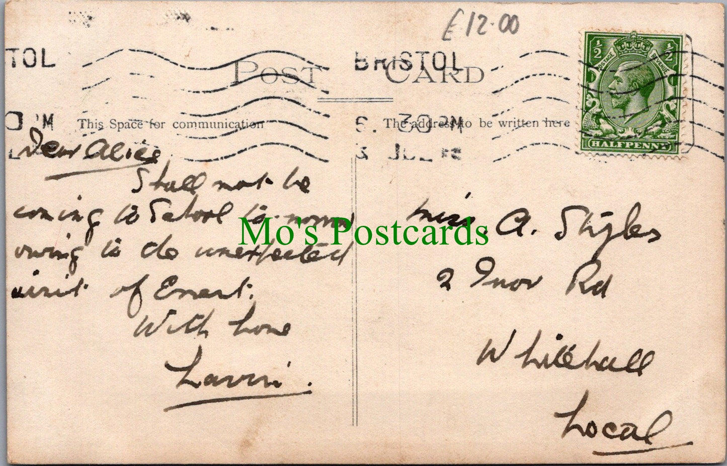 Bristol Postcard - Park Street