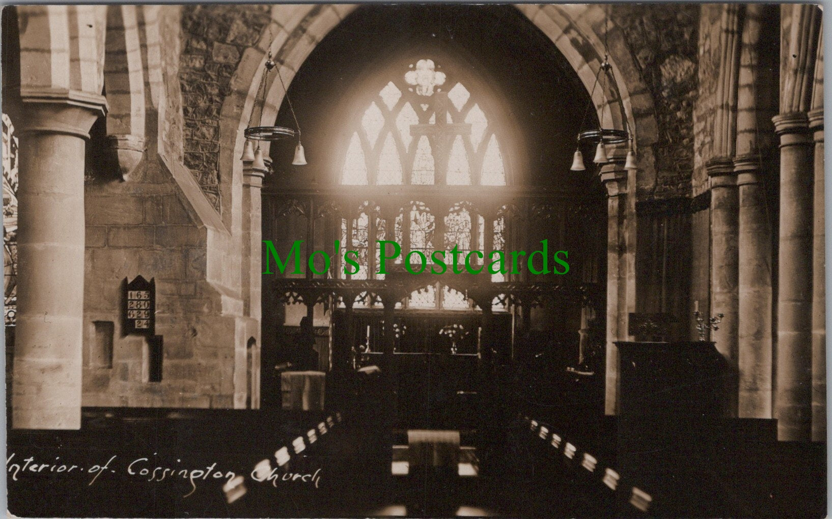 Interior of Cossington Church, Somerset