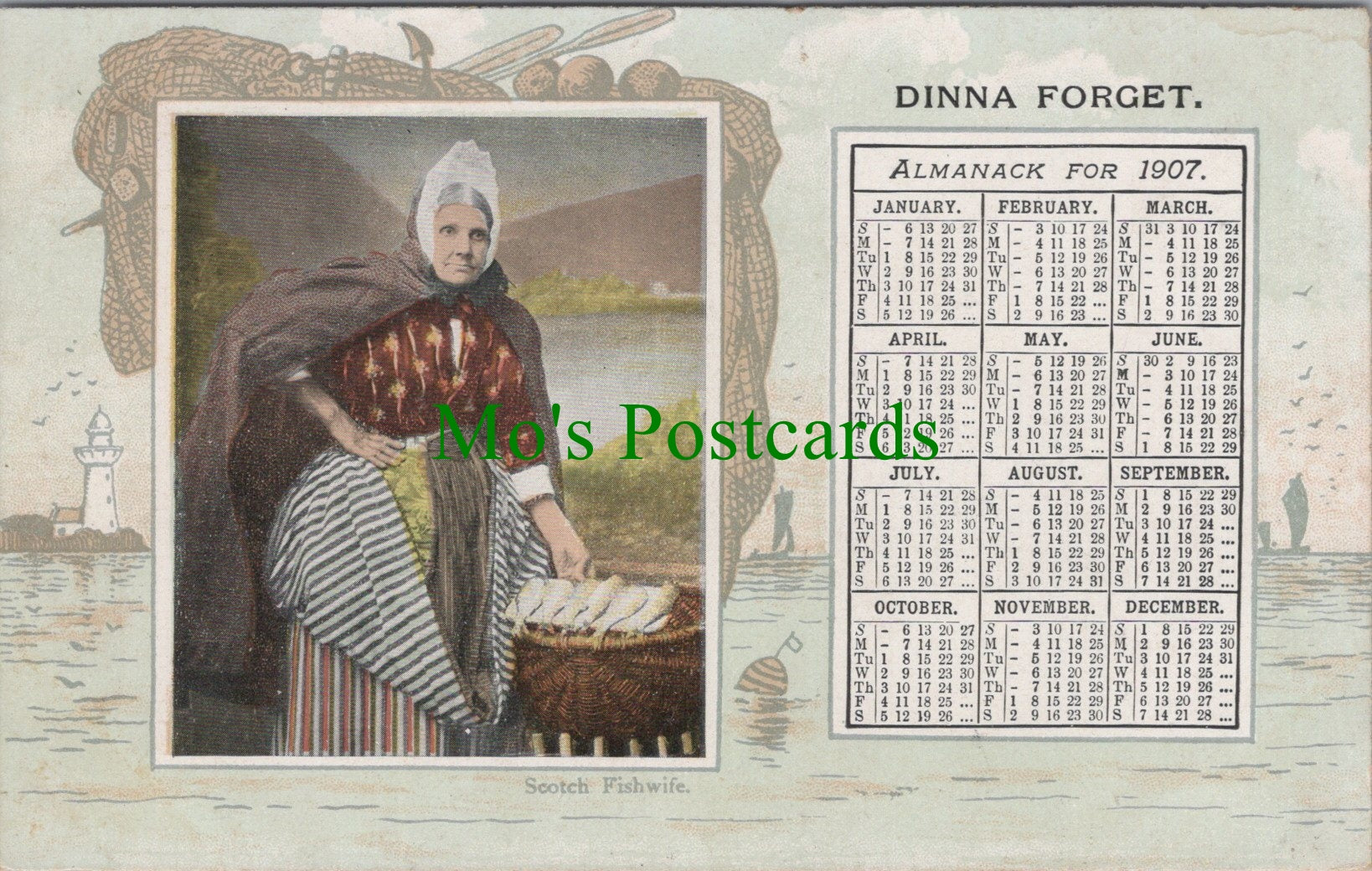 Scottish Fishwife - Almanack For 1907